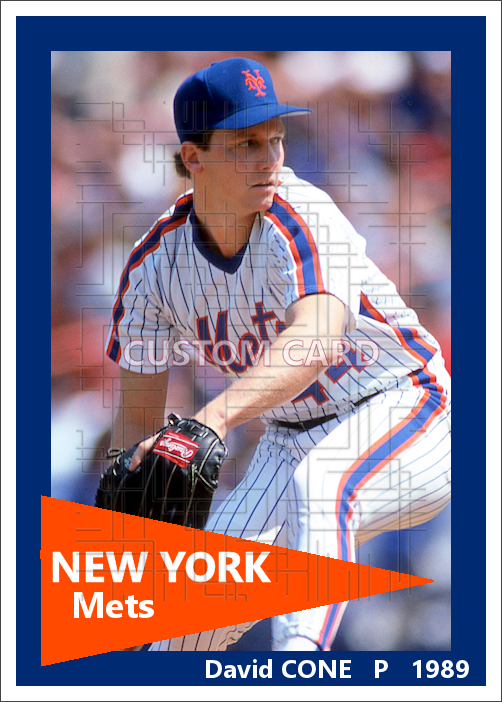 David Cone - 1989 New York Mets - choose a size & style