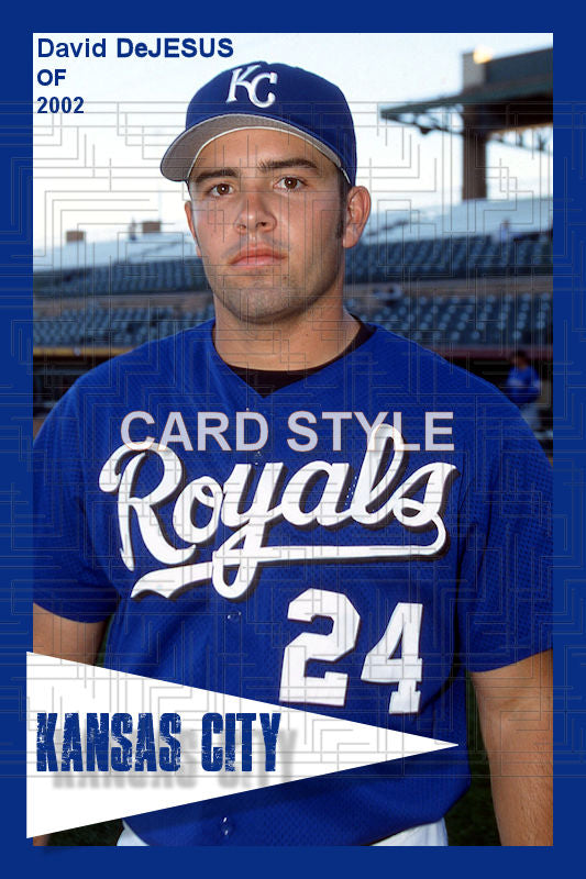 David DeJesus - 2002 Kansas City Royals - choose a size & style