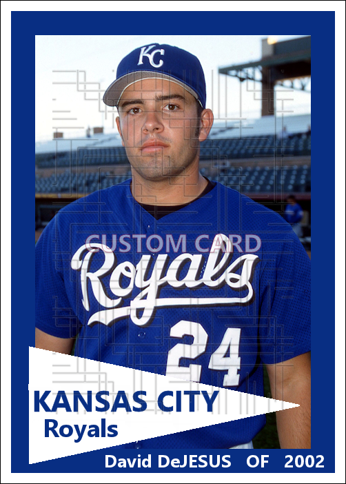 David DeJesus - 2002 Kansas City Royals - choose a size & style