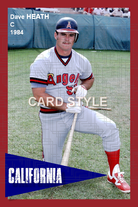 Dave Heath - 1984 California Angels - choose a size & style
