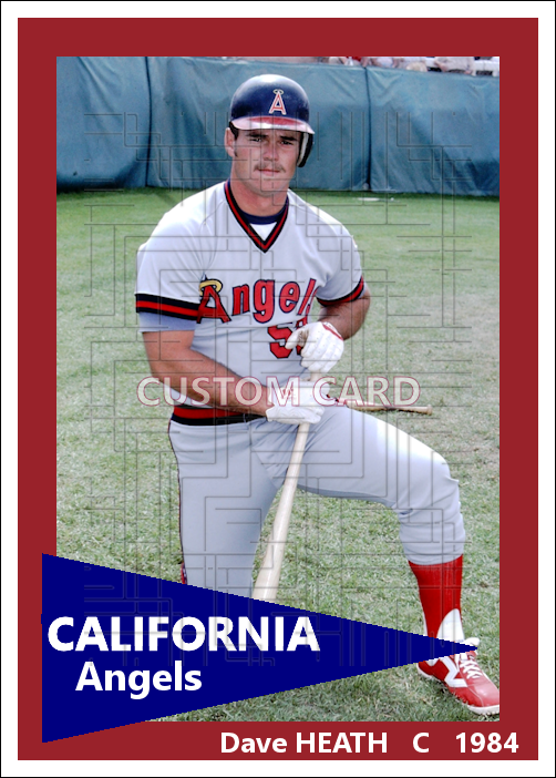 Dave Heath - 1984 California Angels - choose a size & style