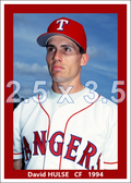 David Hulse - 1994 Texas Rangers - choose a size & style