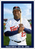 David Ortiz - 2002 Minnesota Twins - choose a size & style