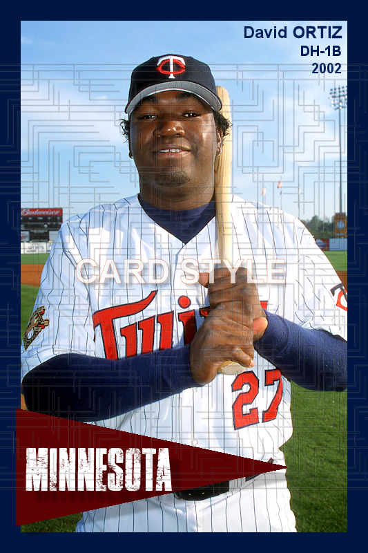David Ortiz - 2002 Minnesota Twins - choose a size & style