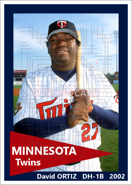 David Ortiz - 2002 Minnesota Twins - choose a size & style