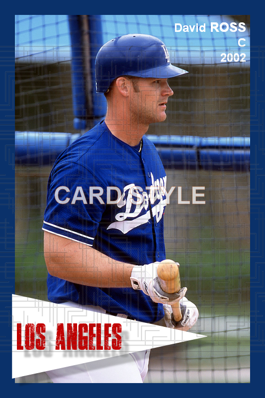 David Ross - 2002 Los Angeles Dodgers - choose a size & style