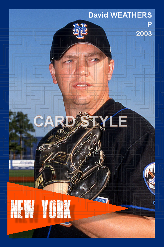David Weathers - 2003 New York Mets - choose a size & style