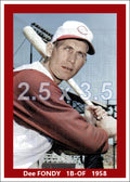 Dee Fondy - 1958 Cincinnati Reds - choose a size & style