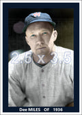 Dee Miles - 1936 Washington Senators - choose a size & style