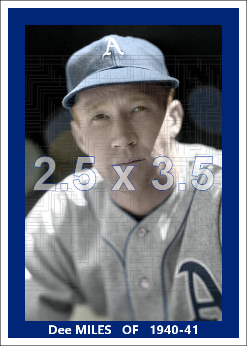 Dee Miles - 1940-41 Philadelphia Athletics - choose a size & style