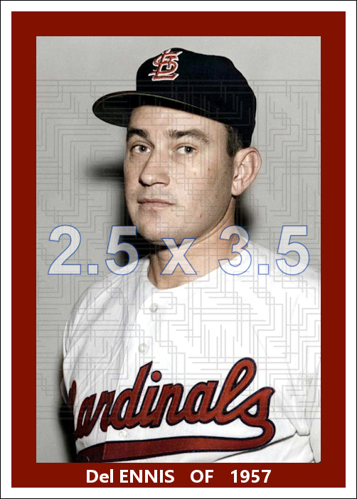 Del Ennis - 1957 St. Louis Cardinals - choose a size & style