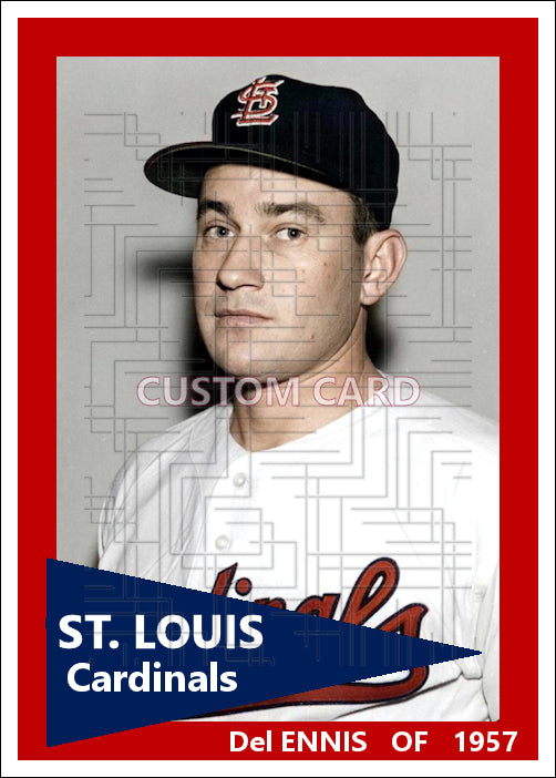 Del Ennis - 1957 St. Louis Cardinals - choose a size & style