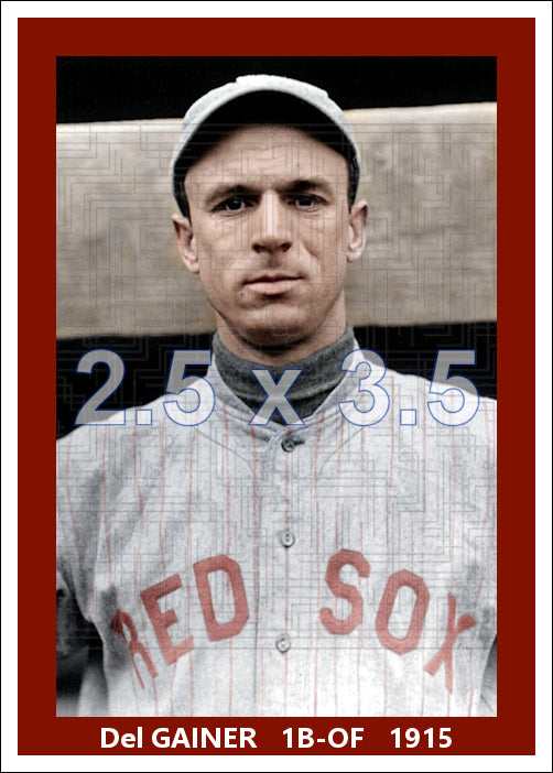 Del Gainer - 1915 Boston Red Sox - choose a size & style