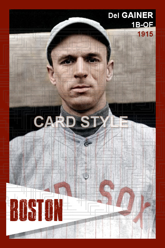 Del Gainer - 1915 Boston Red Sox - choose a size & style