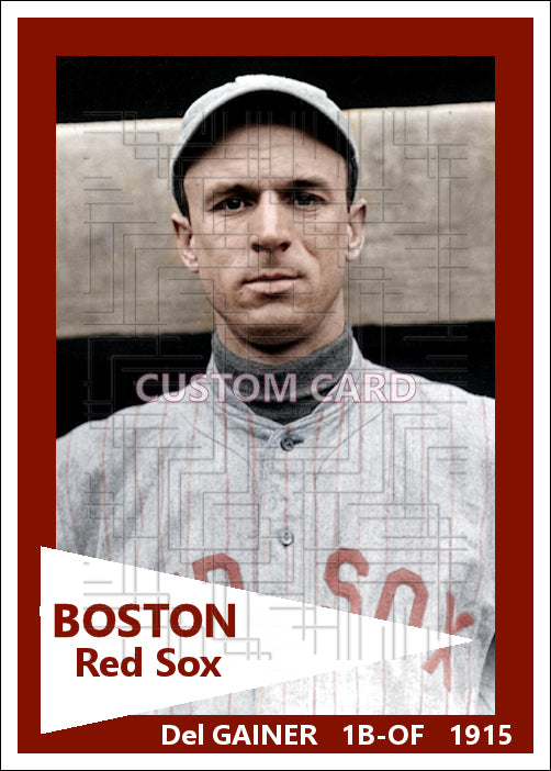 Del Gainer - 1915 Boston Red Sox - choose a size & style