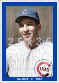 Del Rice - 1960 Chicago Cubs - choose a size & style