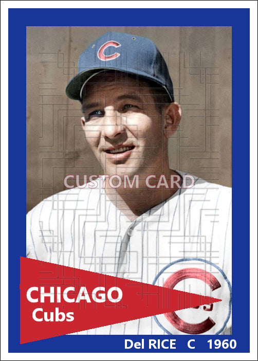 Del Rice - 1960 Chicago Cubs - choose a size & style
