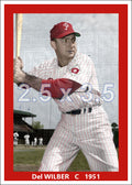 Del Wilber - 1951 Philadelphia Phillies - choose a size & style