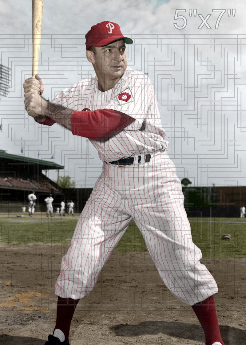 Del Wilber - 1951 Philadelphia Phillies - choose a size & style