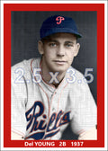 Del Young - 1937 Philadelphia Phillies - choose a size & style