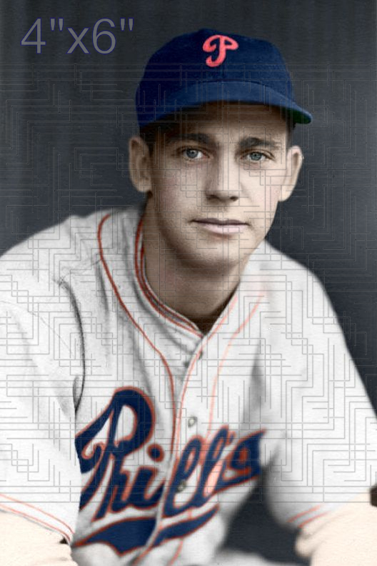 Del Young - 1937 Philadelphia Phillies - choose a size & style
