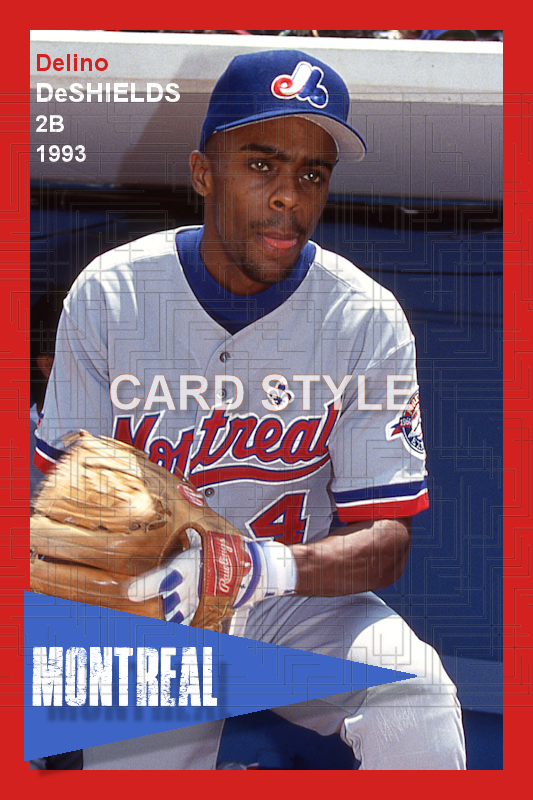 Delino DeShields - 1993 Montreal Expos - choose a size & style
