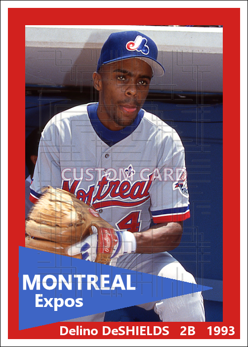 Delino DeShields - 1993 Montreal Expos - choose a size & style
