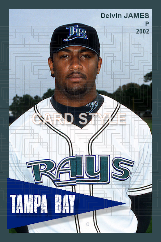Delvin James - 2002 Tampa Bay Devil Rays - choose a size & style