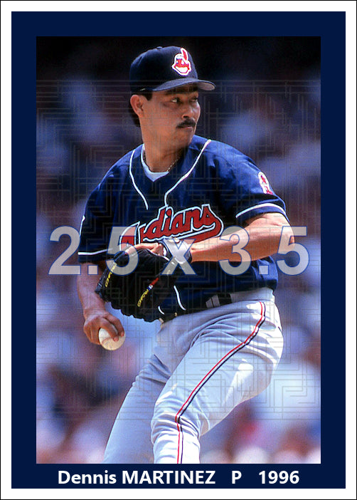Dennis Martinez - 1996 Cleveland Indians - choose a size & style