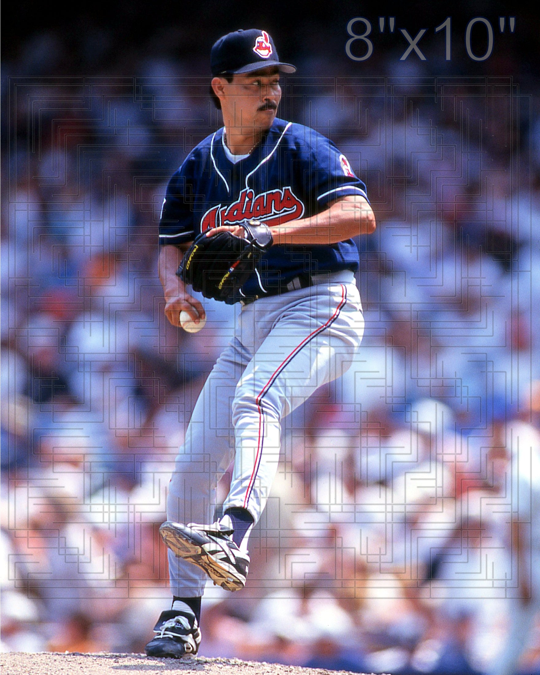 Dennis Martinez - 1996 Cleveland Indians - choose a size & style