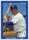 Dennis Paepke - 1969 Kansas City Royals - choose a size & style