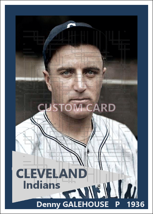 Denny Galehouse - 1936 Cleveland Indians - choose a size & style