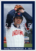 Denny Riddleberger - 1972 Cleveland Indians - choose a size & style