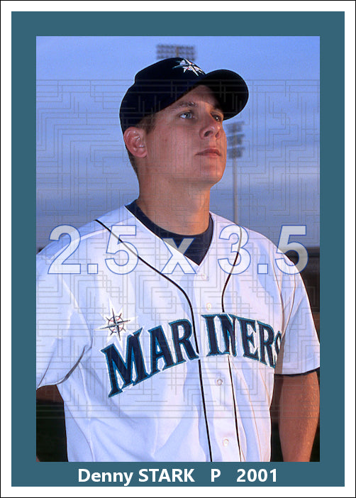 Denny Stark - 2001 Seattle Mariners - choose a size & style