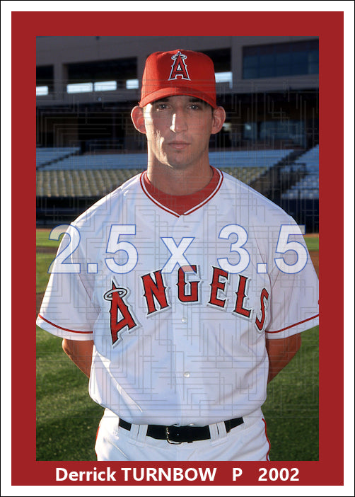 Derrick Turnbow - 2002 Anaheim Angels spring training - choose a size & style