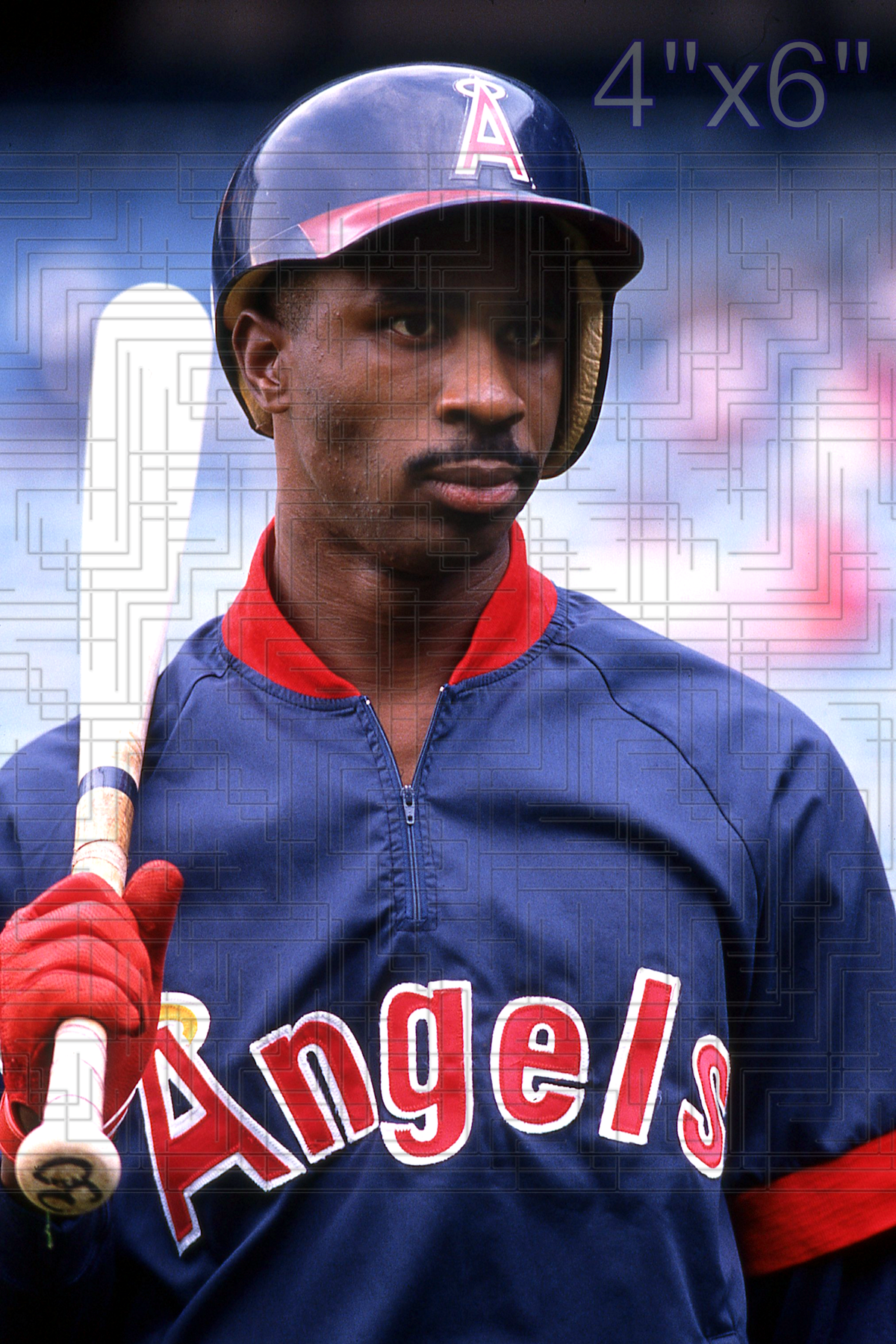 Devon White - 1990 California Angels - choose a size & style