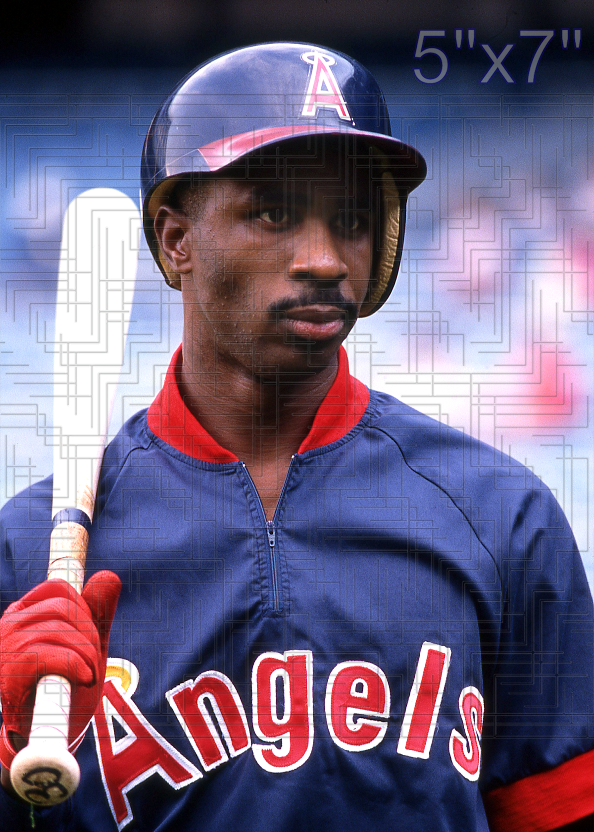Devon White - 1990 California Angels - choose a size & style
