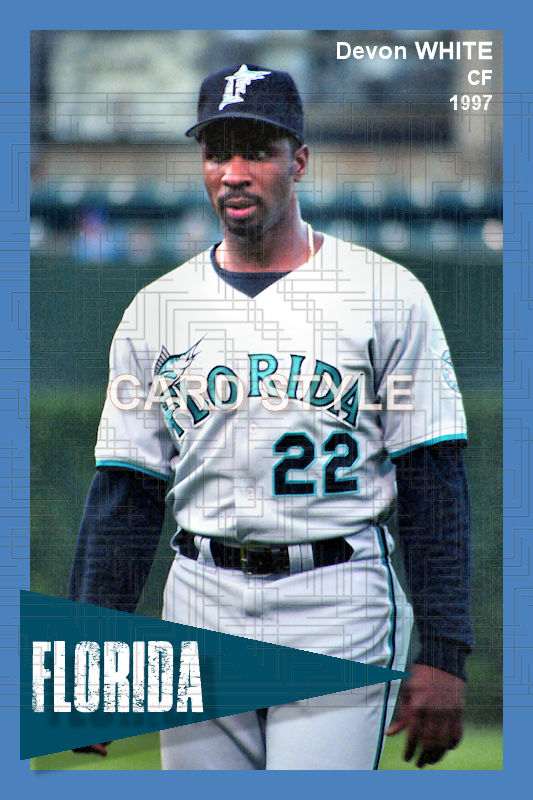 Devon White - 1997 Florida Marlins - choose a size & style