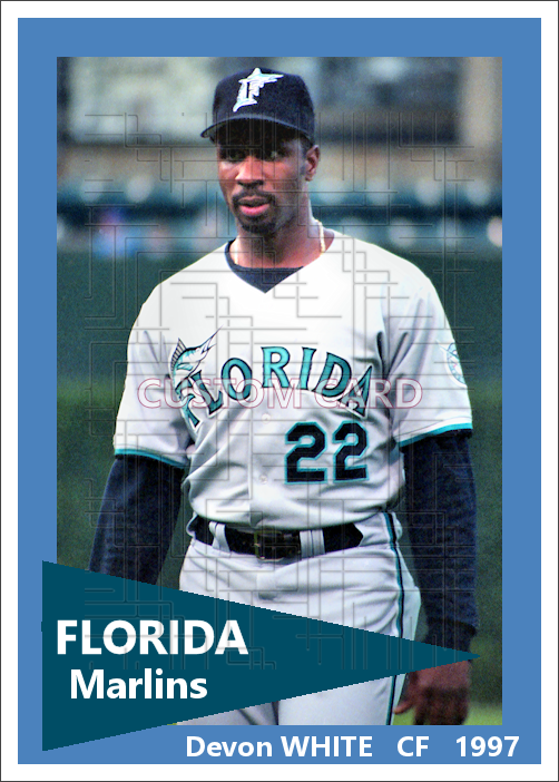 Devon White - 1997 Florida Marlins - choose a size & style
