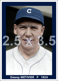Dewey Metivier - 1924 Cleveland Indians - choose a size & style