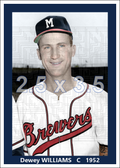 Dewey Williams - 1952 Milwaukee Brewers - choose a size & style