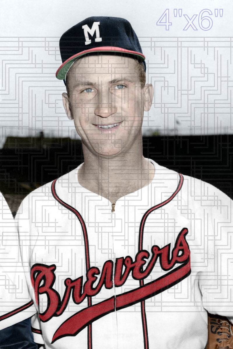 Dewey Williams - 1952 Milwaukee Brewers - choose a size & style