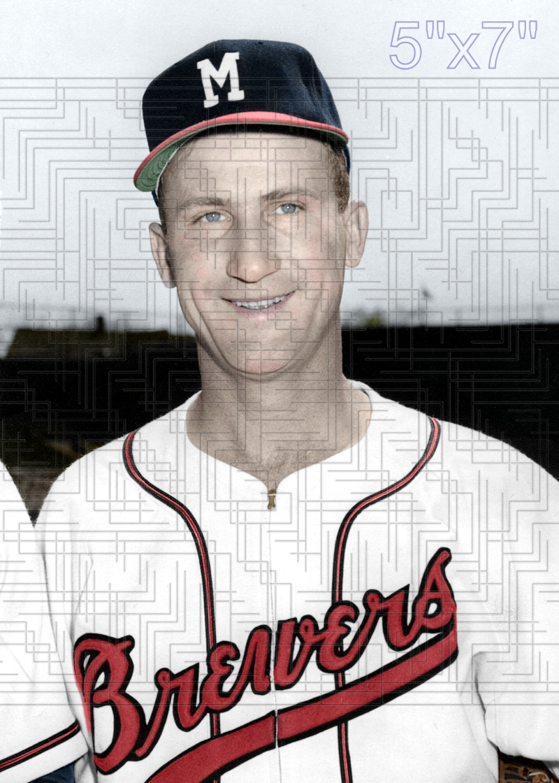 Dewey Williams - 1952 Milwaukee Brewers - choose a size & style