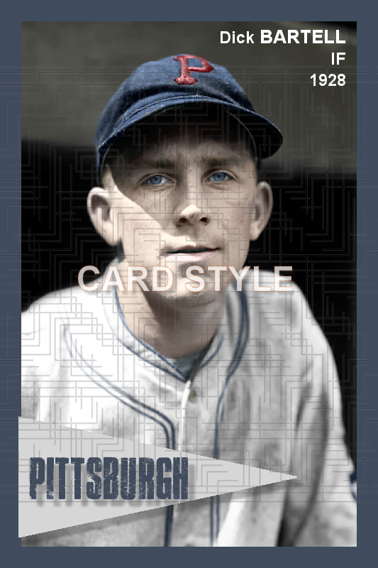 Dick Bartell - 1928 Pittsburgh Pirates - choose a size & style