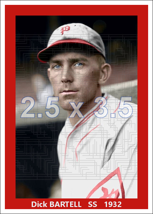 Dick Bartell - 1932 Philadelphia Phillies - choose a size & style