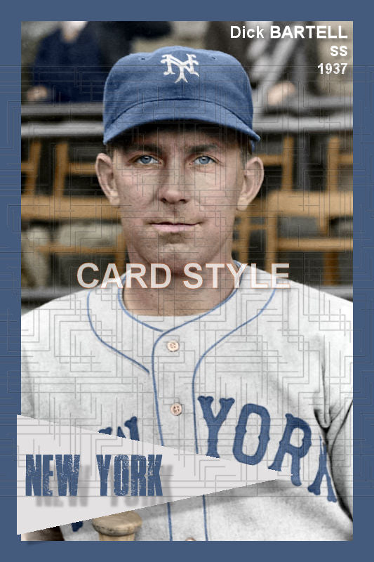 Dick Bartell - 1937 New York Giants - choose a size & style