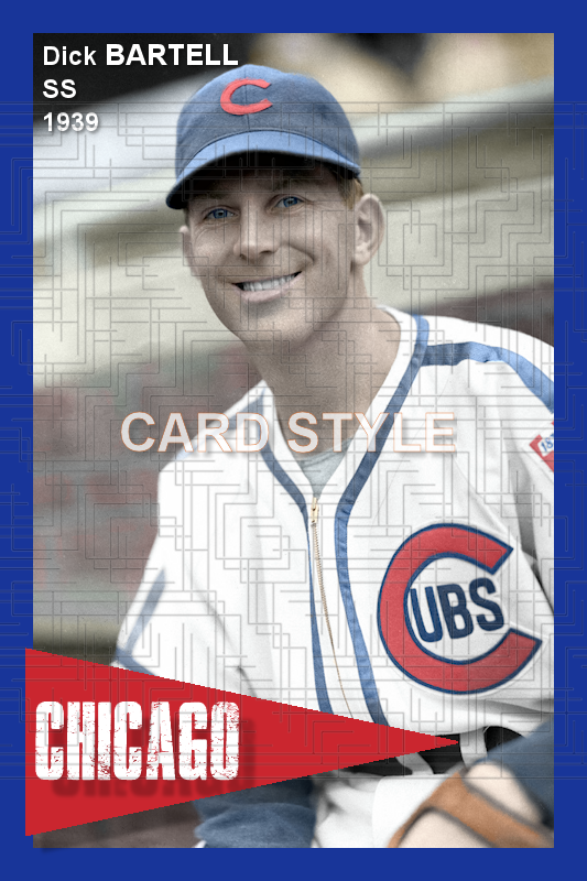 Dick Bartell - 1939 Chicago Cubs - choose a size & style