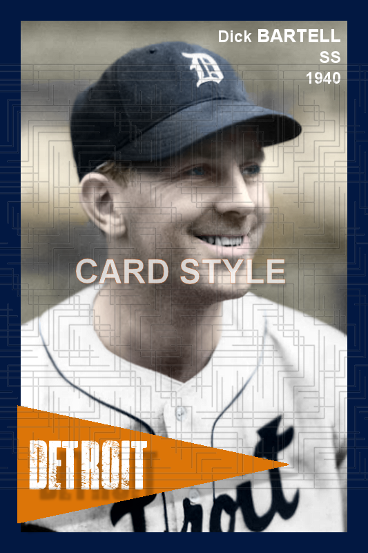 Dick Bartell - 1940 Detroit Tigers - choose a size & style