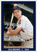 Dick Brown - 1958 Cleveland Indians - choose a size & style