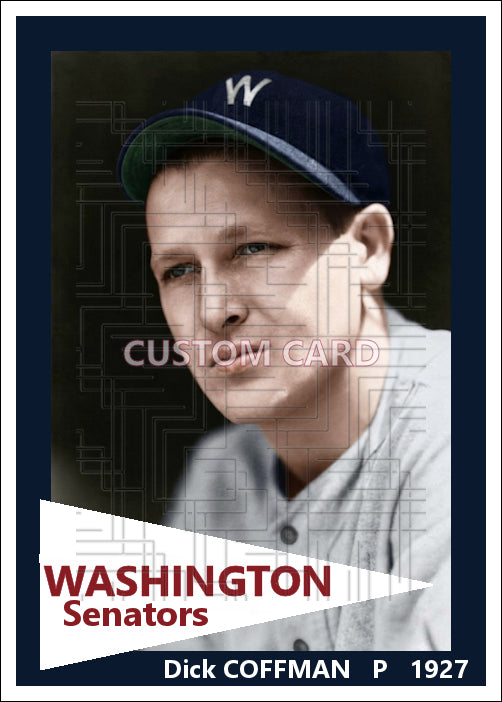 Dick Coffman - 1927 Washington Senators - choose a size & style